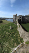 SX03194-03203 South range Carew castle (Tidal Mill in background).jpg